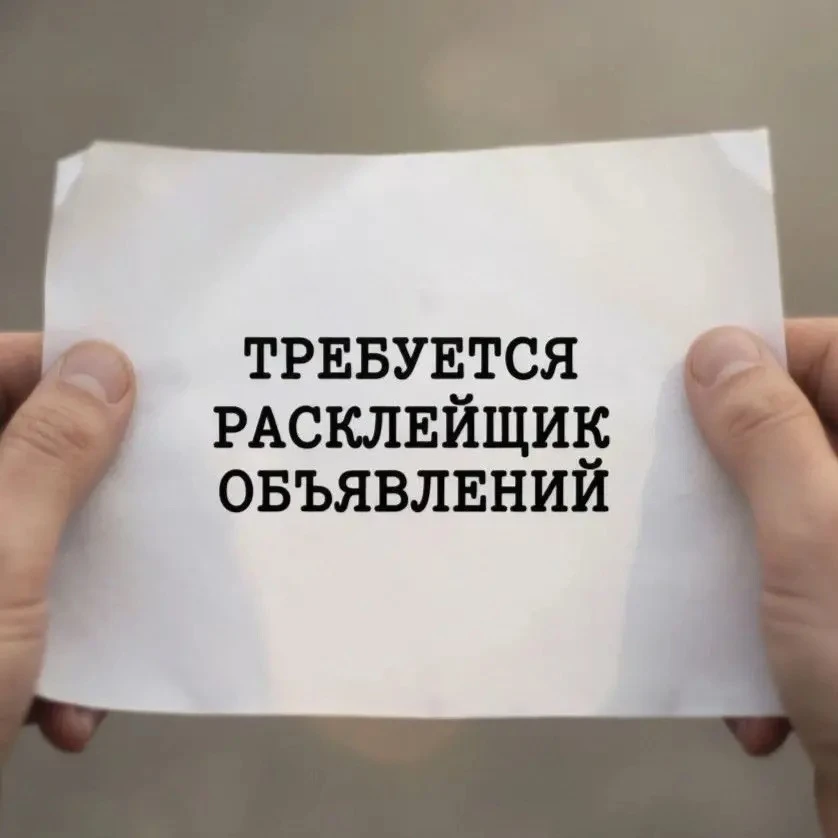 👉 Требуется расклейщик объявлений (Южно-Сахалинск) на постоянную основу!