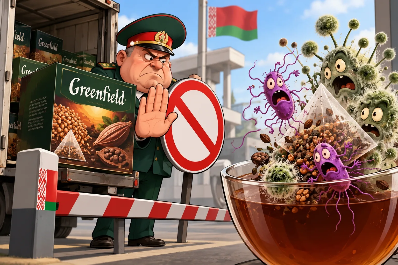 Беларусь запретила ввоз и продажу российского чая Greenfield.
