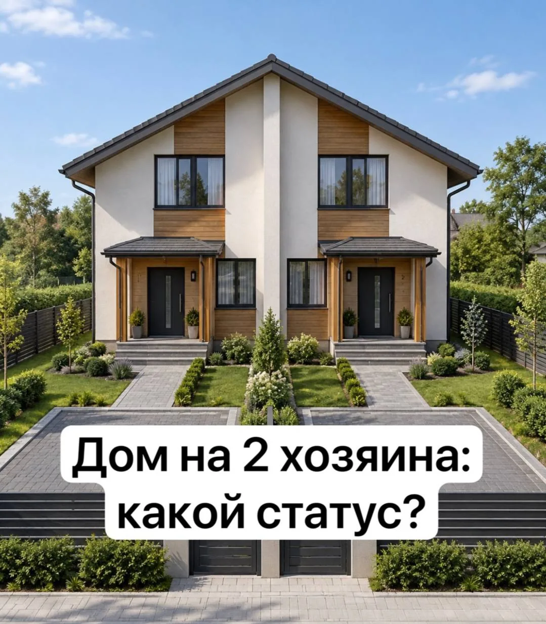 Дом на два хозяина: почему один и тот же дом оформляют по-разному?