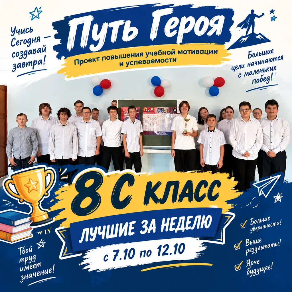 🏆 Путь Героя: 8 «С» — победители недели!