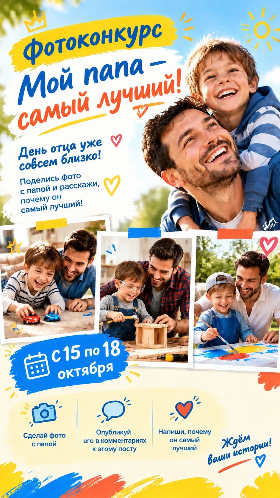 Фотоконкурс «Мой папа — самый лучший!» 📸