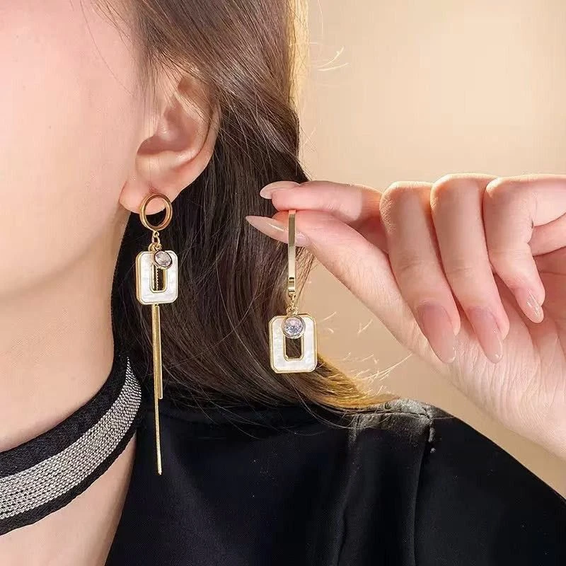 Серьги асимметричные "Прямоугольники"🔥Цена 350 рублей
