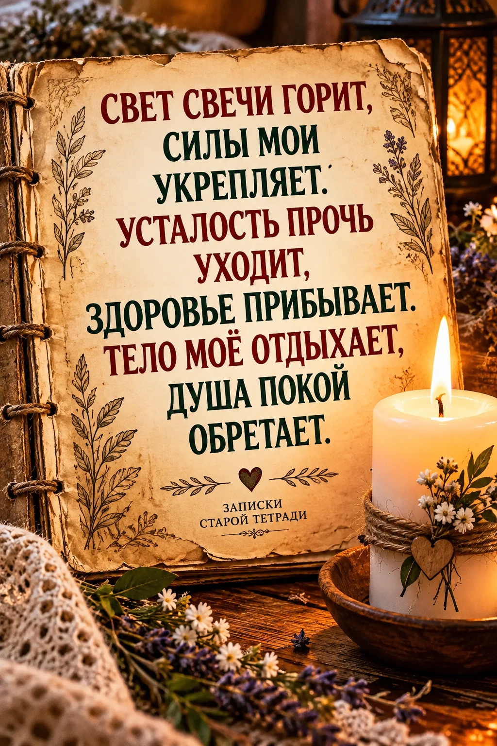 🕯️ ШЕПОТОК СО СВЕЧОЙ НА ЗДОРОВЬЕ И ВОССТАНОВЛЕНИЕ СИЛ