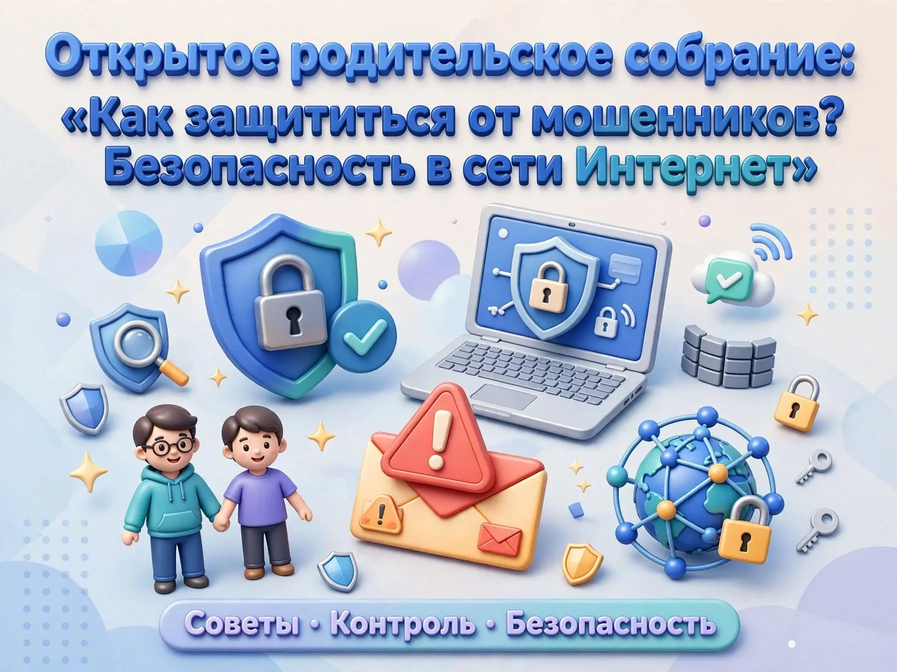 Открытое родительское собрание: «Как защититься от мошенников? Безопасность в сети Инте...