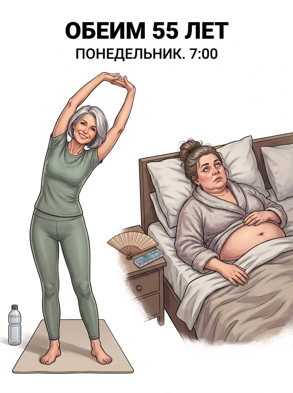 Девочки, в 55 лет всё решают не обстоятельства, а выбор, который мы делаем каждый день....