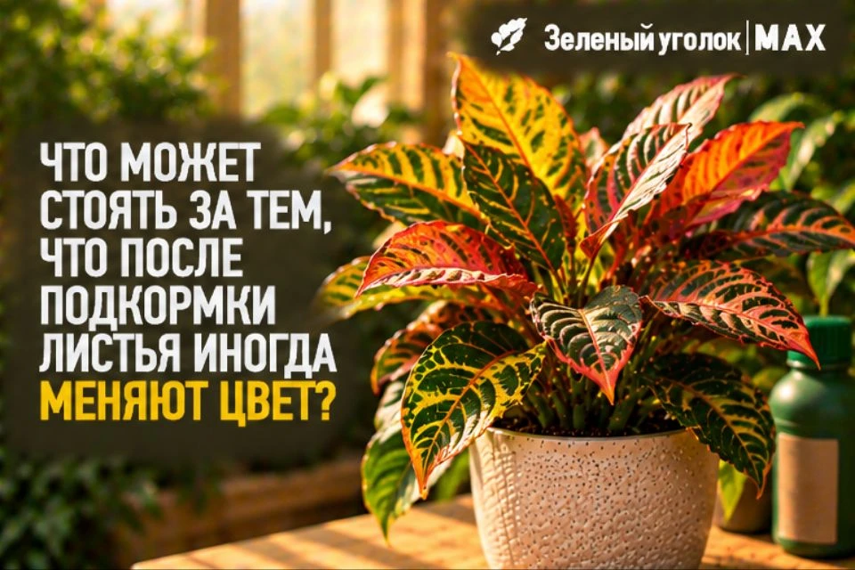 🌸 ЧТО МОЖЕТ СТОЯТЬ ЗА ТЕМ, ЧТО ПОСЛЕ ПОДКОРМКИ ЛИСТЬЯ ИНОГДА МЕНЯЮТ ЦВЕТ?
