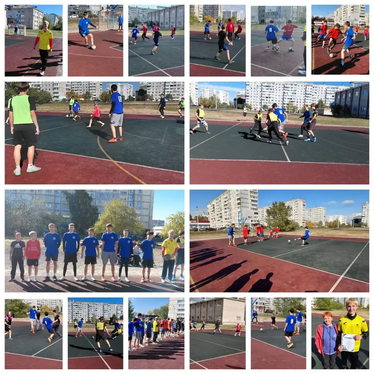 Наши ученики приняли активное участие в соревнованиях по футболу⚽, которые проходили на...