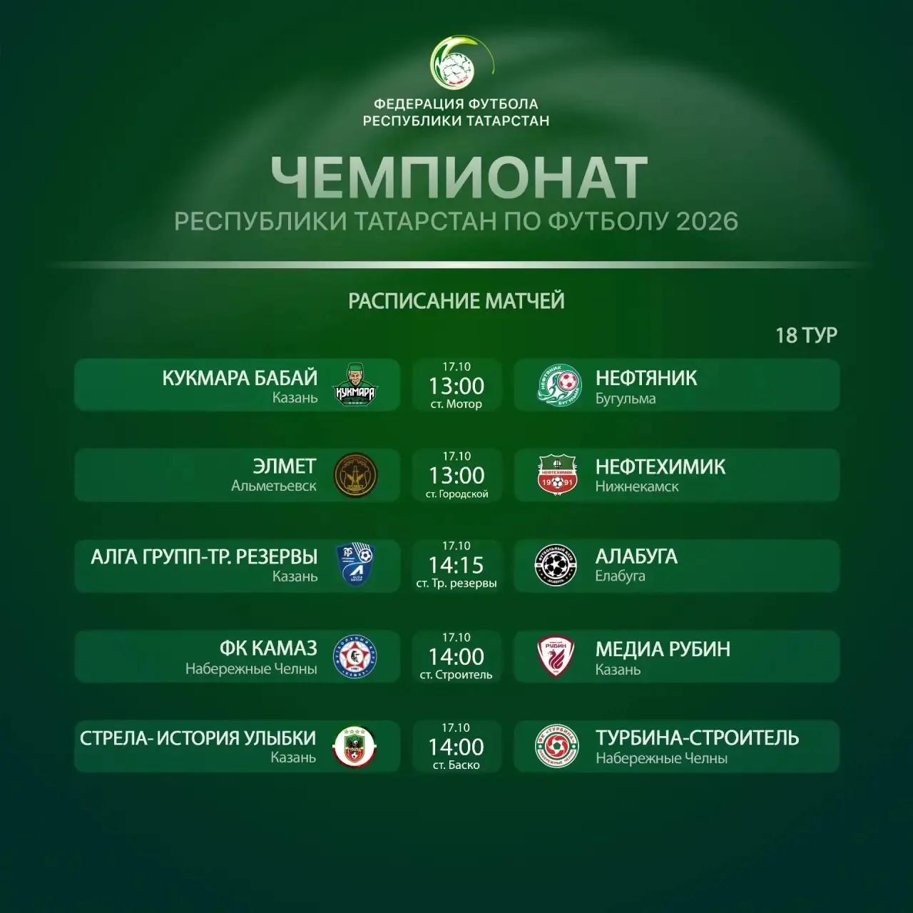 🏆 Заключительный тур Чемпионата Татарстана!