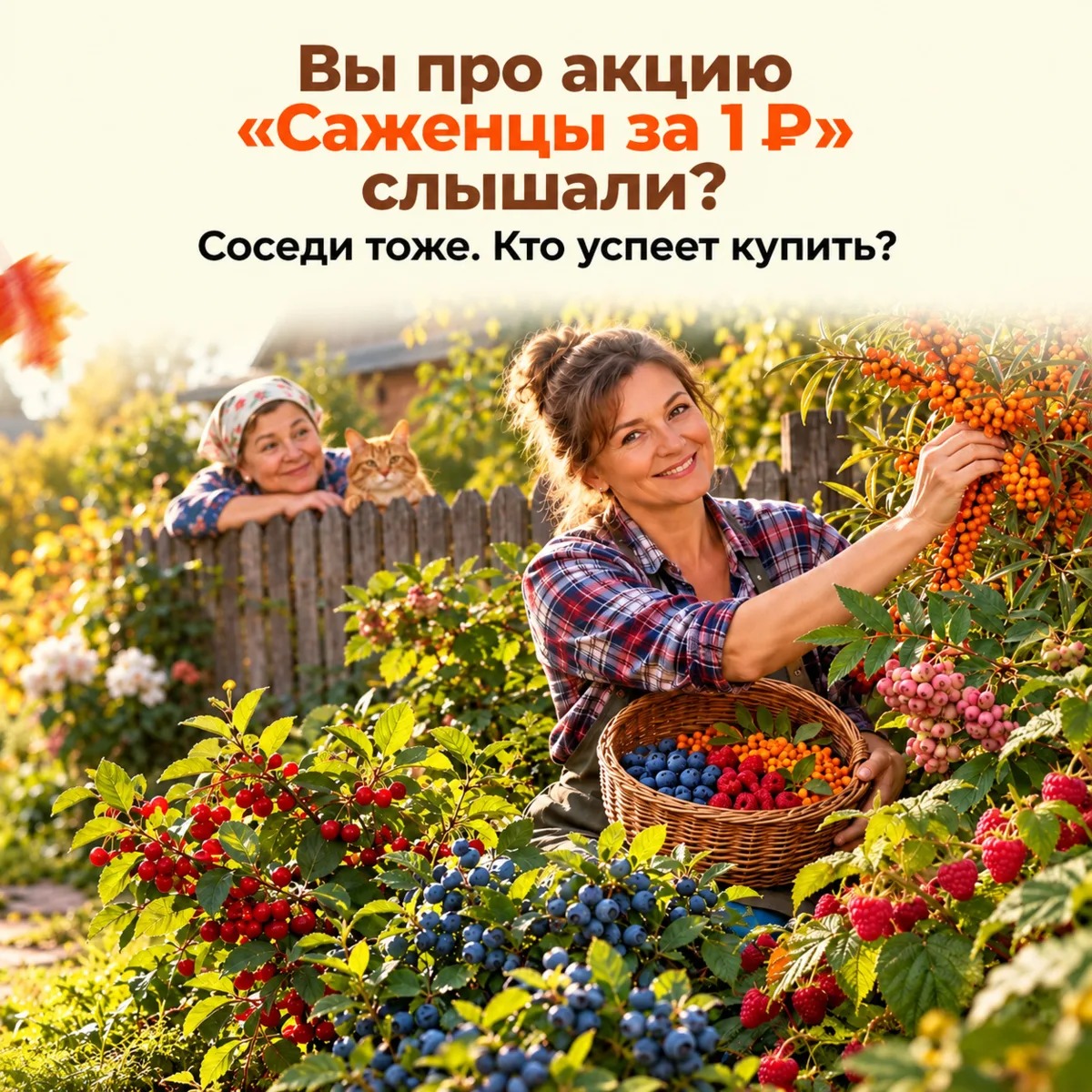 🔥 5 саженцев за 5 ₽! Успейте забрать целый ягодный набор до 1 ноября!