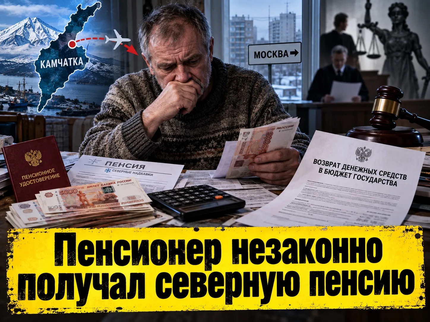 Пенсия «северная», адрес — материк: дедушке придётся вернуть 1 миллион рублей