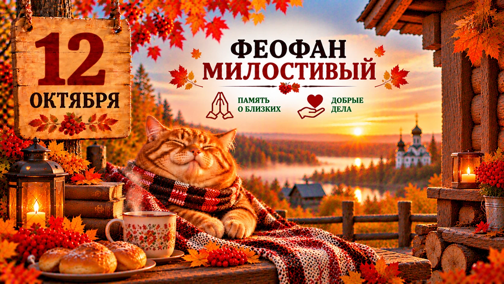 🌿 12 октября — Феофан Милостивый: народные приметы 🌿