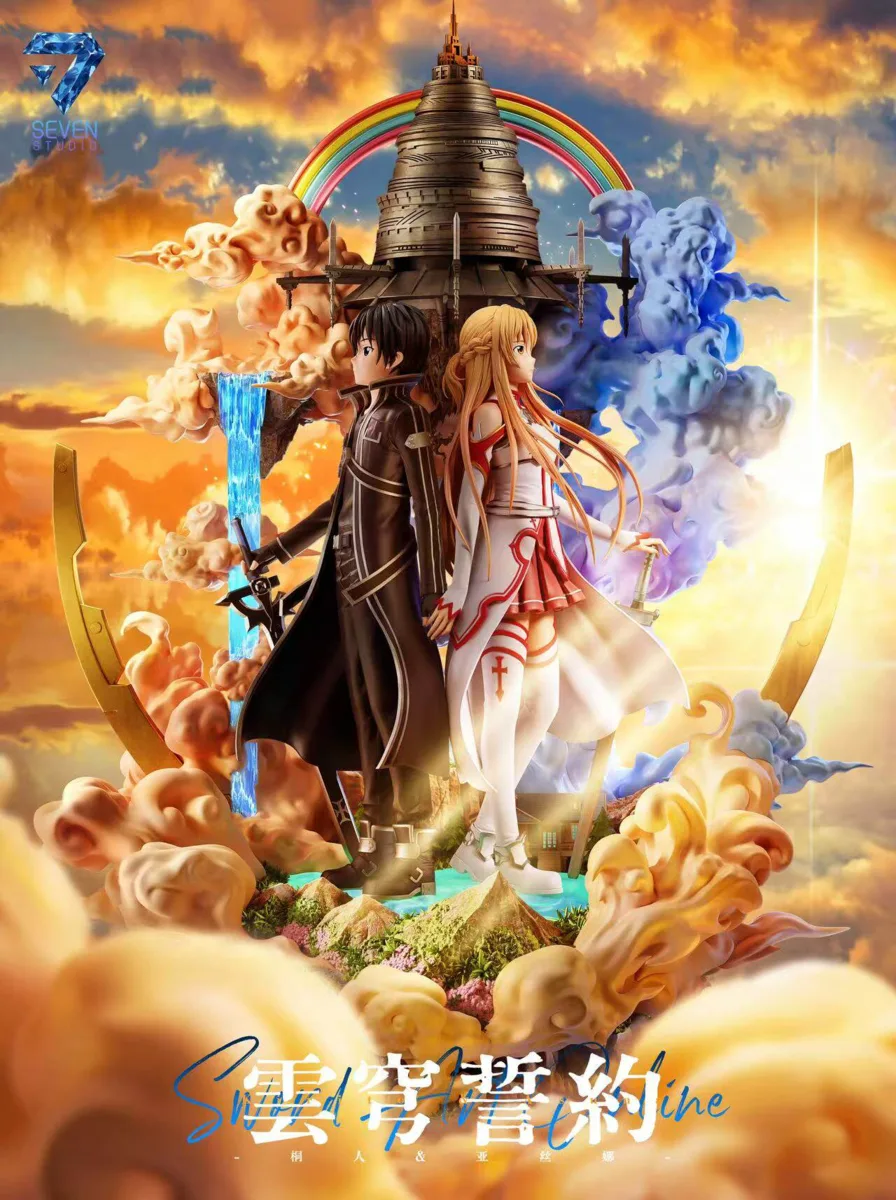 Статуя Kirito, Asuna - Sword Art Online от Seven Studio