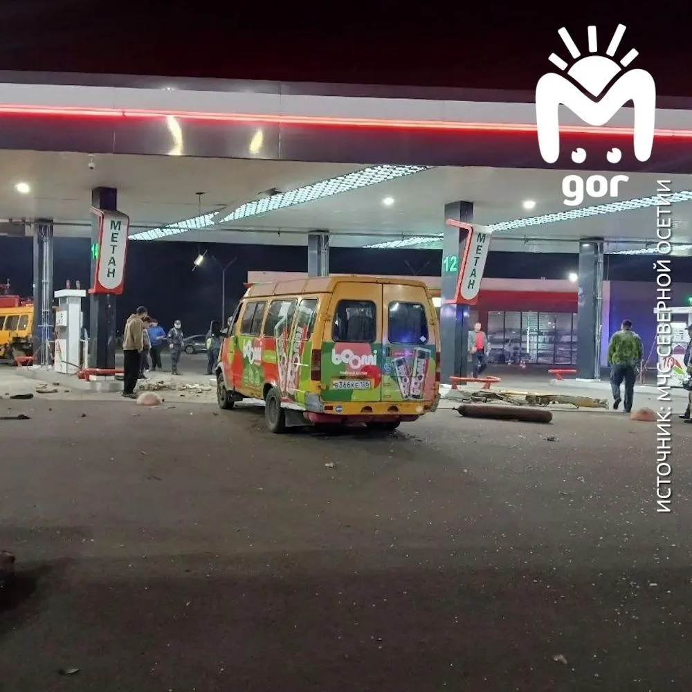 Во Владикавказе на заправке взорвался газовый баллон
