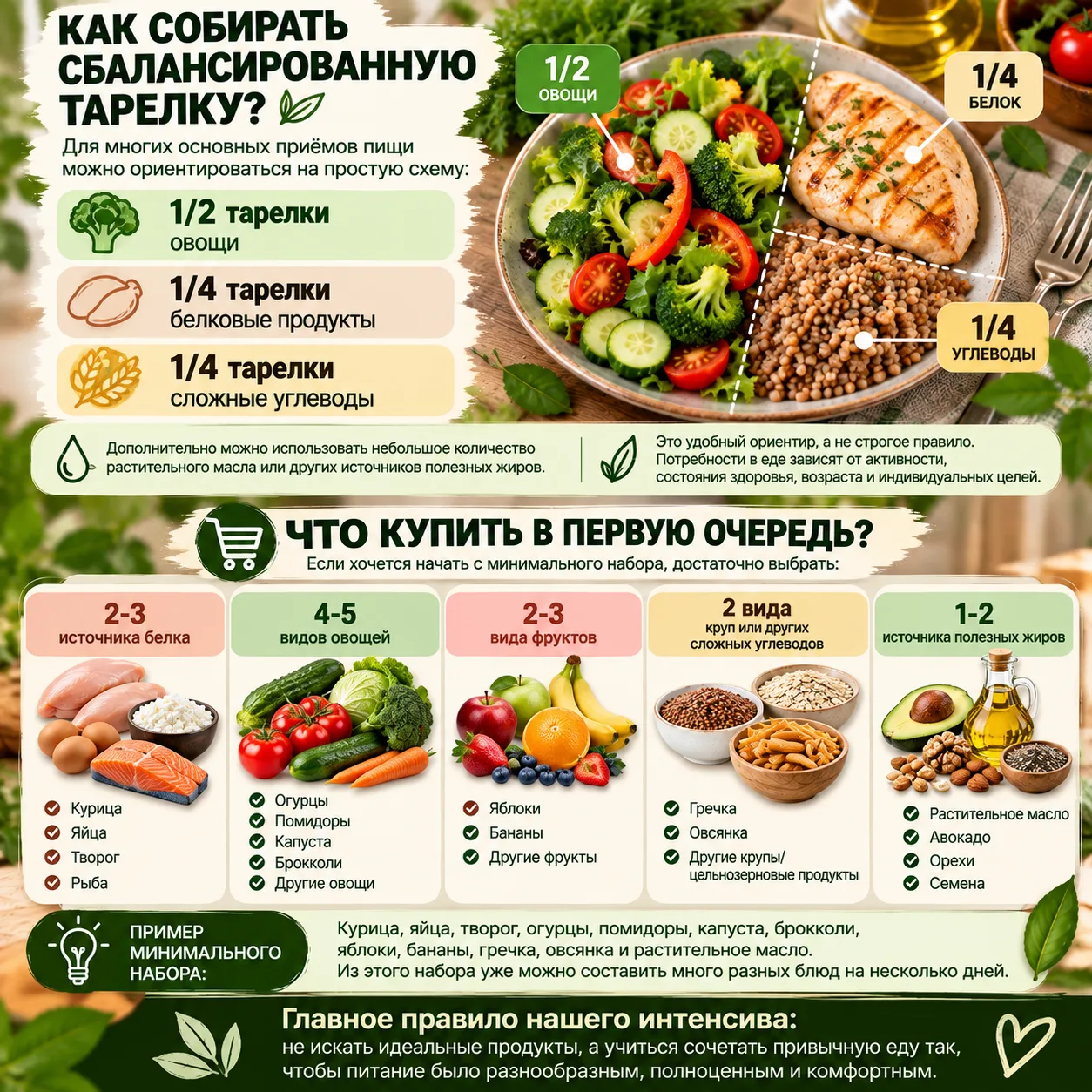 💚 Как собирать сбалансированную тарелку?
