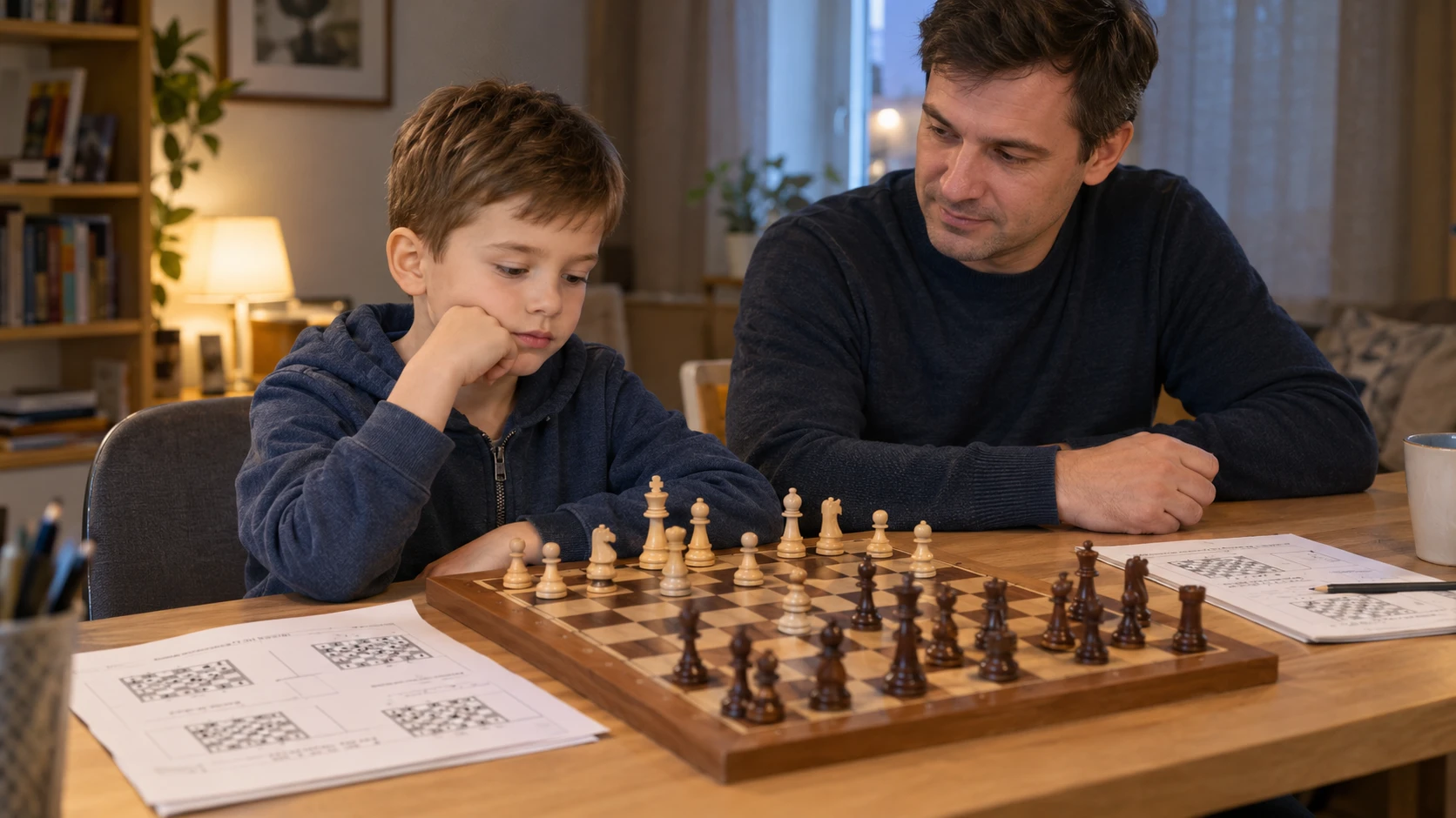 ♟️ Ребёнок ходит на шахматы, но дома заниматься не хочет. Заставлять или оставить в покое?