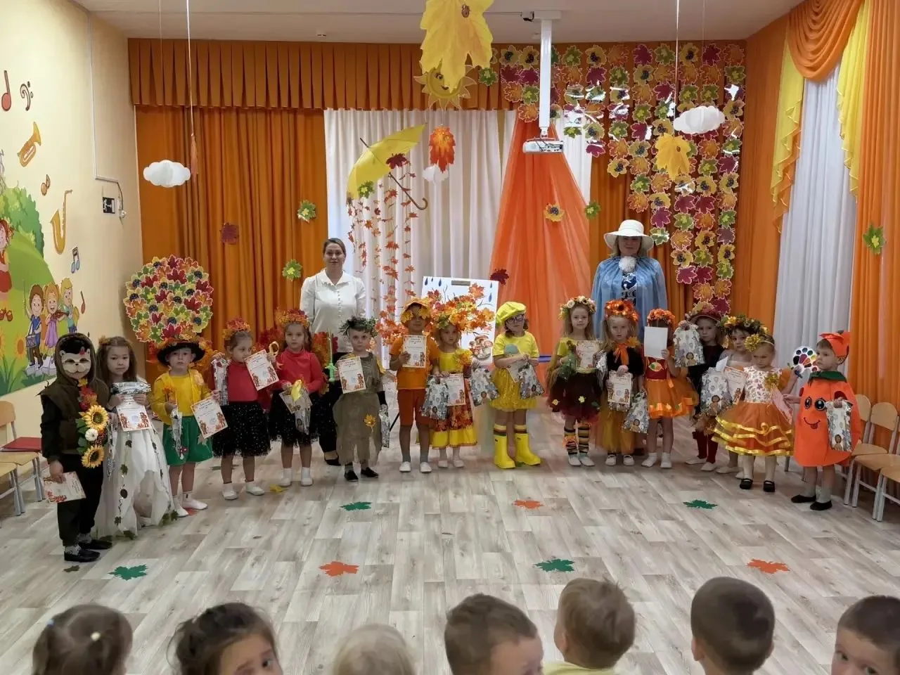 🍁 Настоящий осенний подиум в нашем детском саду! 🍂