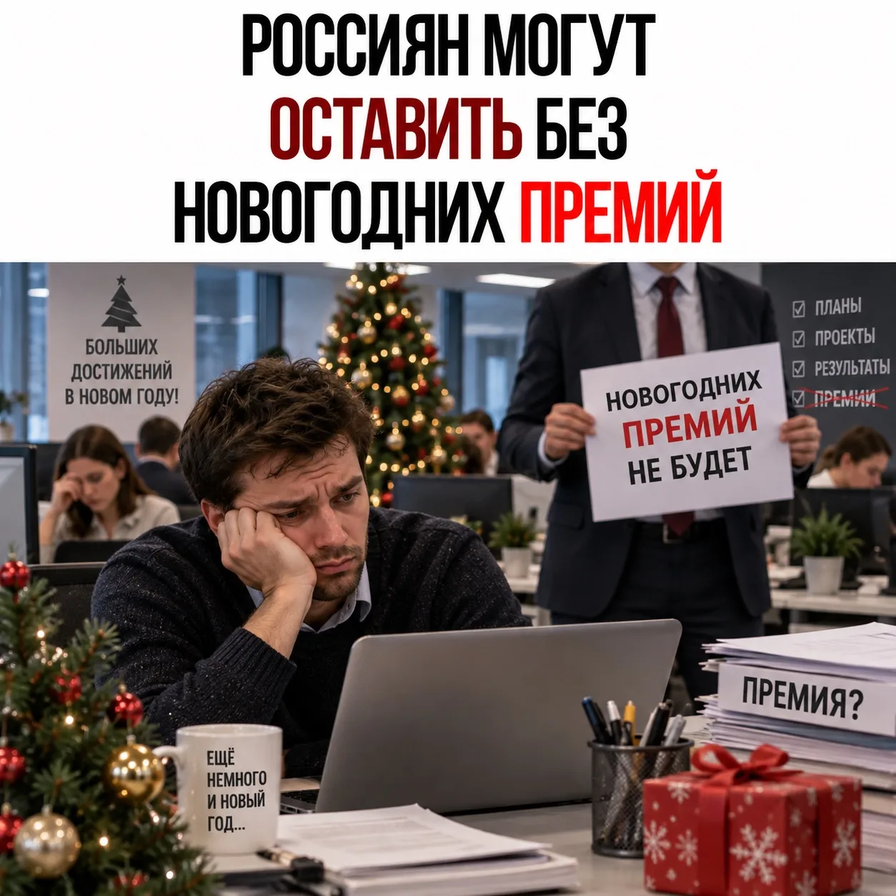 💸 Россиян массово лишают новогодних премий!