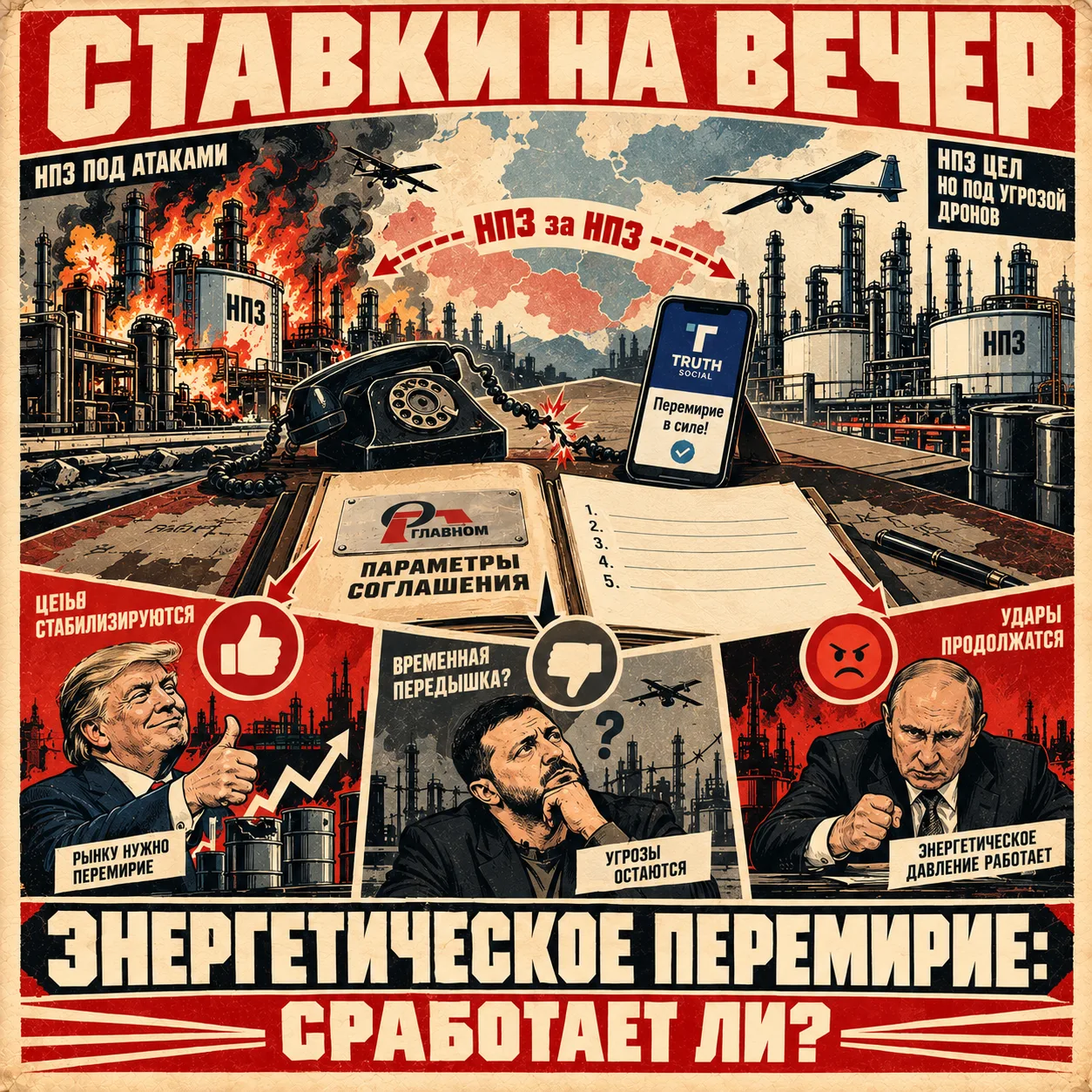 🎲 Энергетическое перемирие: заработает, останется декларацией или удары усилятся?
