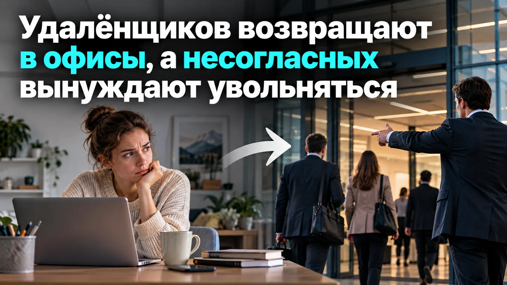 Российские работодатели всё чаще требуют удаленшиков вернуться в офис. Тех, кто отказыв...
