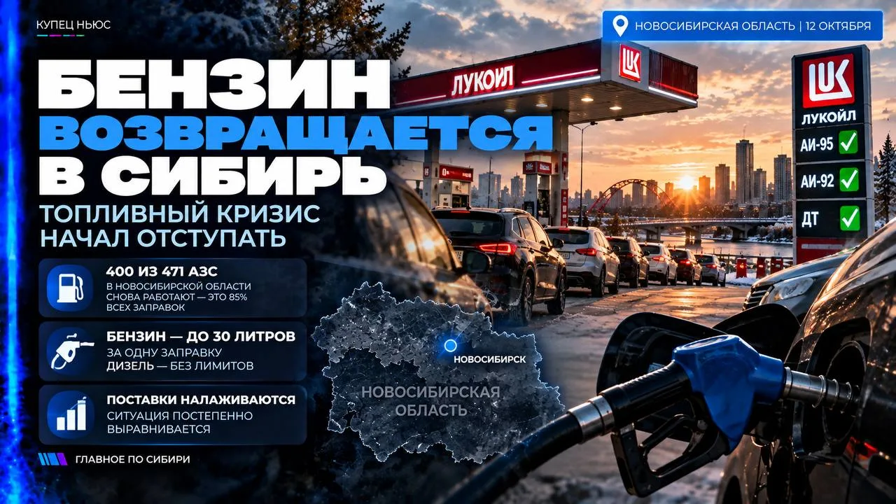 ⛽ НОВОСИБИРСКАЯ ОБЛАСТЬ • ТОПЛИВО • ЭКОНОМИКА ‼️