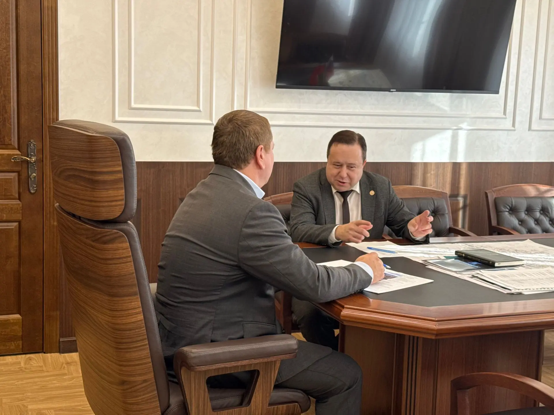 С рабочим визитом Мамадышский район посетил управляющий отделением Социального фонда Ро...
