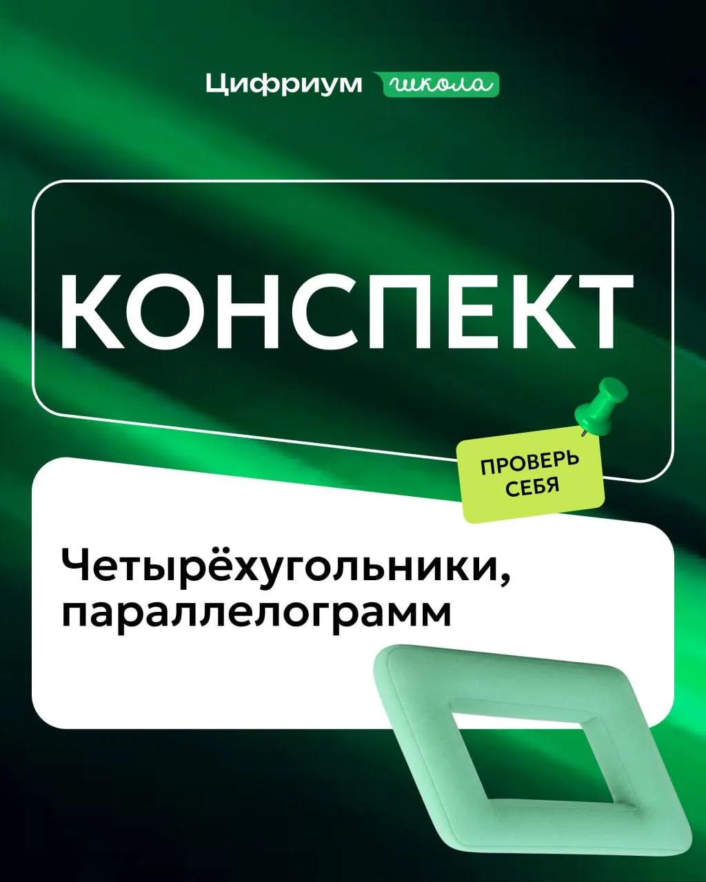 ребятки, ещё не забыли параллелограммы, которые мы обсуждали в прошедшую пятницу?