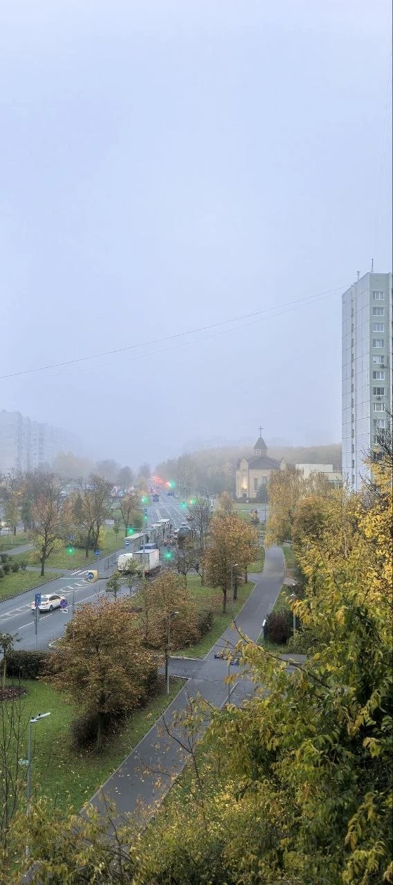 Сегодняшнее туманное утро 😍