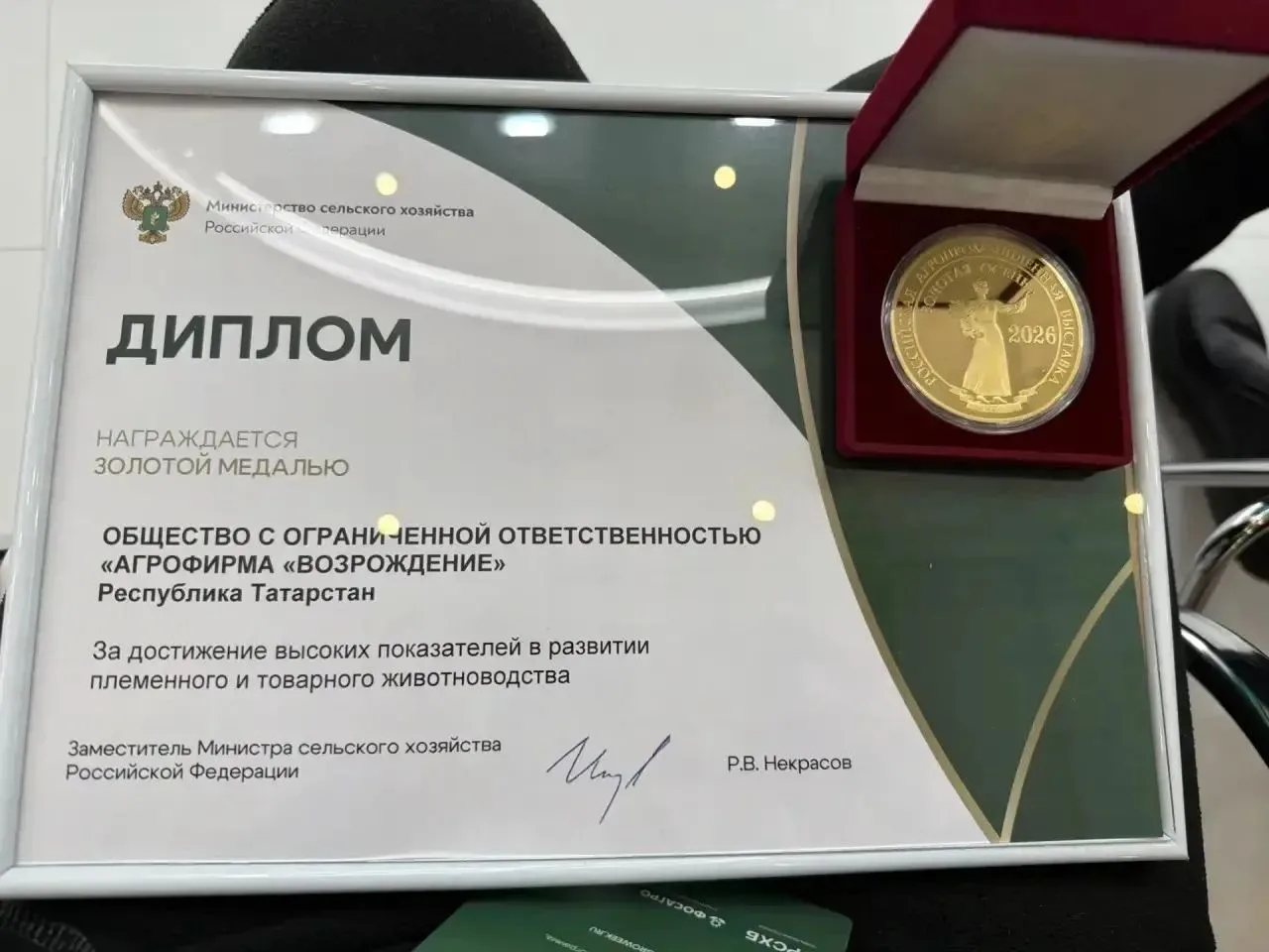 🏆 Арча районының «Яңарыш» агрофирмасы Мәскәүдә узган «Алтын көз» Россия агросәнәгать к...