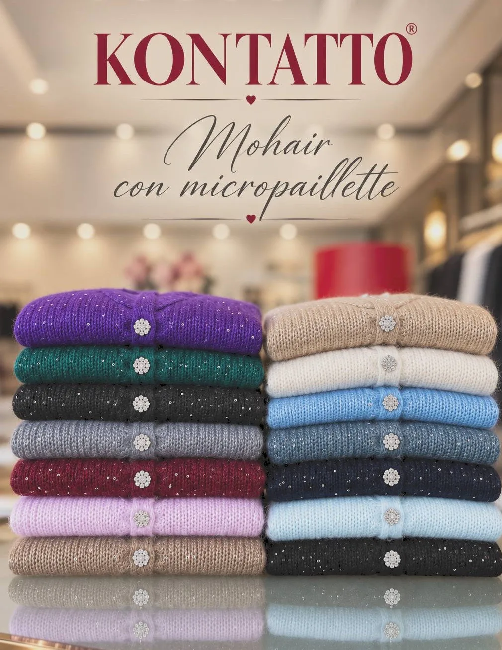 🌟 NEW COLLECTION: Мохеровые кардиганы KONTATTO с микропайетками 🌟