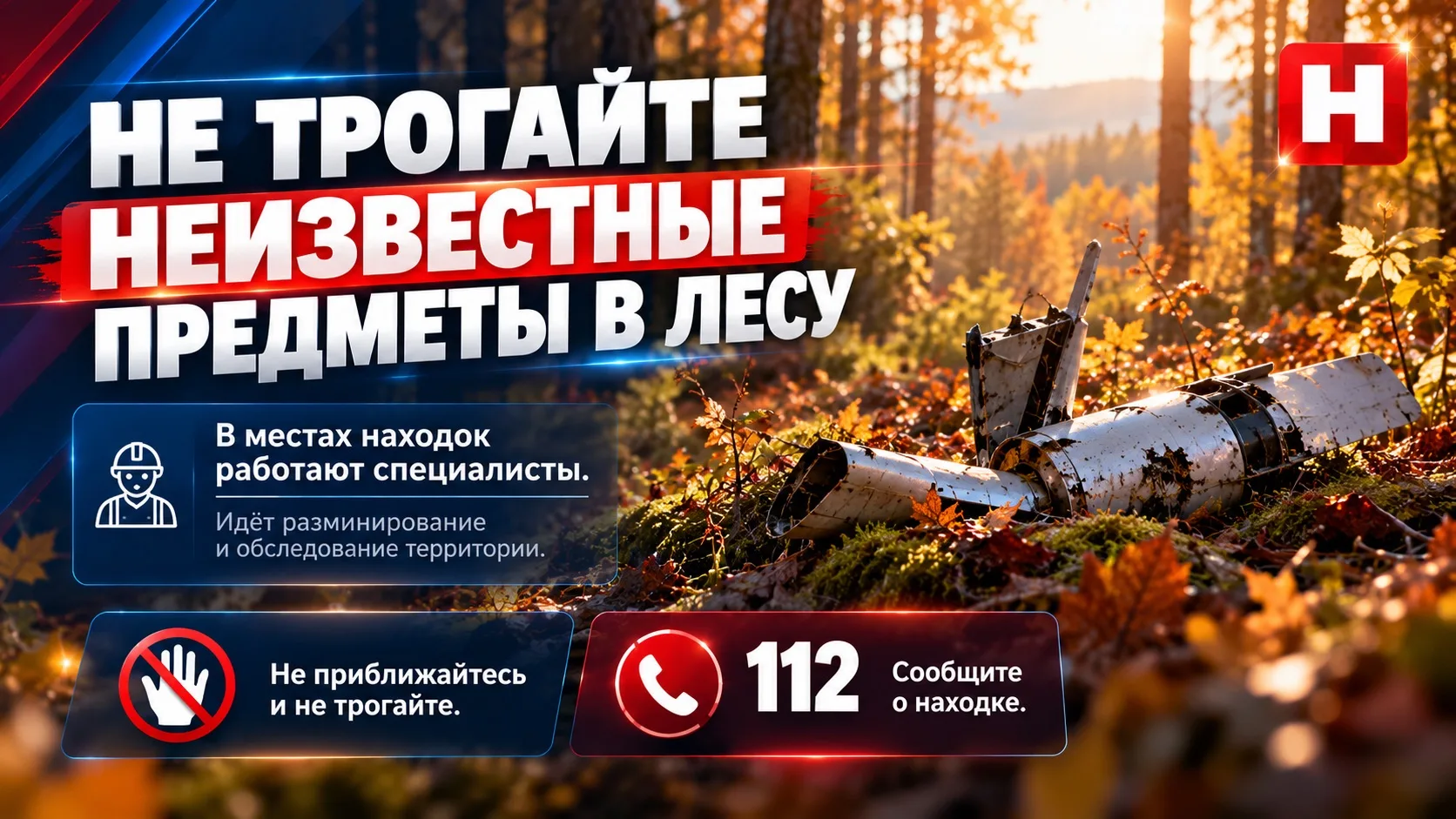 🛑УФСБ просит калужан воздержаться от походов в лес