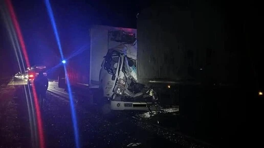 Под Новосибирском 29-летний водитель погиб в жестком столкновении фур