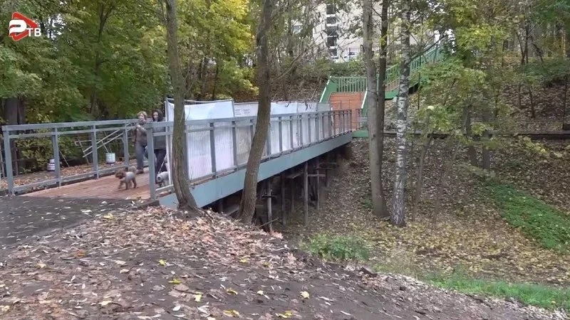 🏗 В парке появились лестница и мост