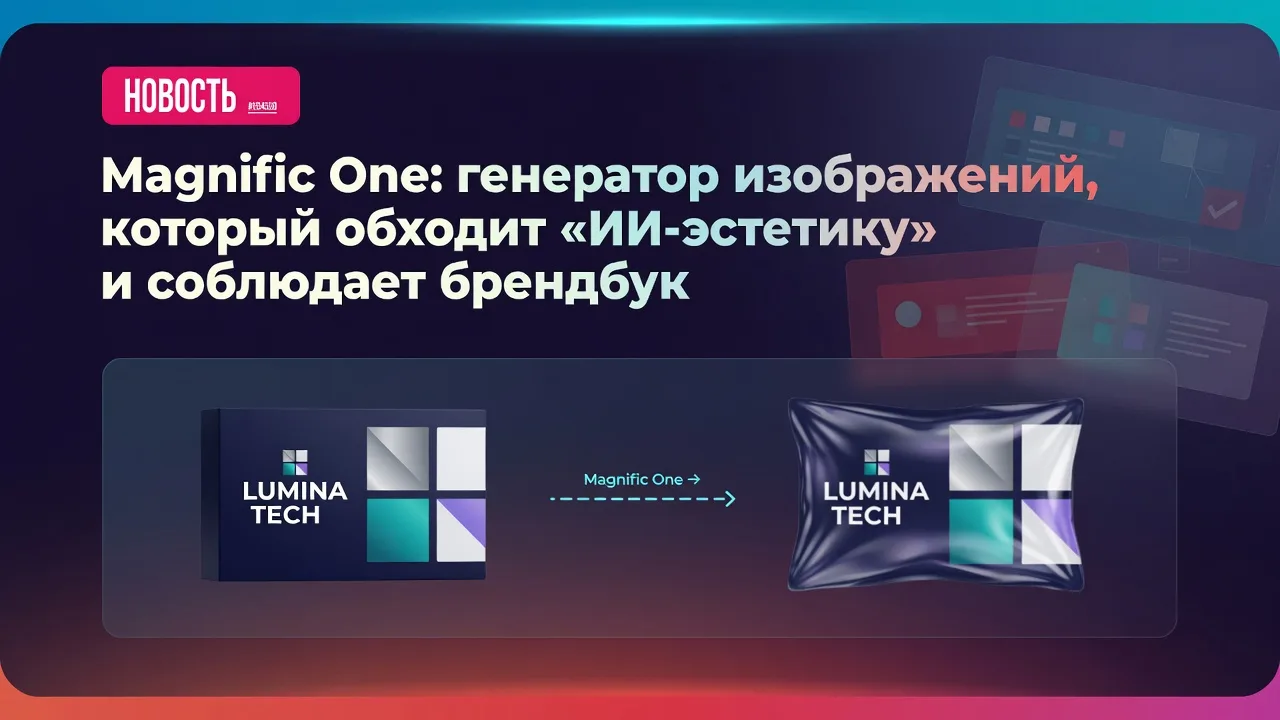 Magnific One: генератор изображений, который обходит «ИИ-эстетику» и соблюдает брендбук
