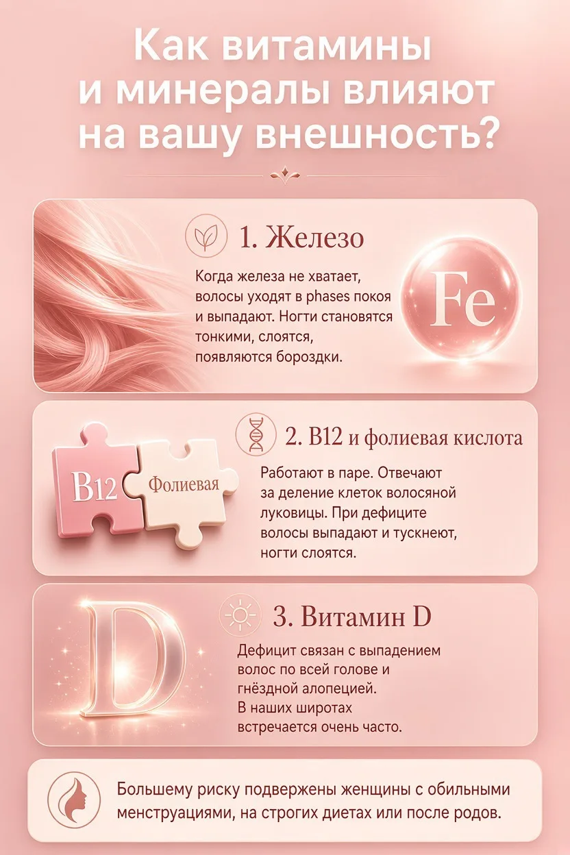 Как витамины и минералы влияют на внешность? 💅