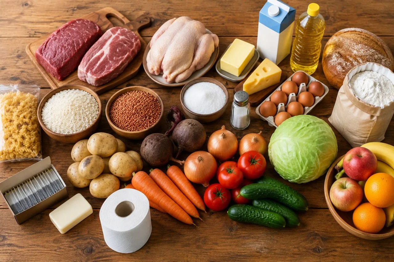 Перечень наиболее значимых продуктов питания, цены на которые будет отслеживать государ...