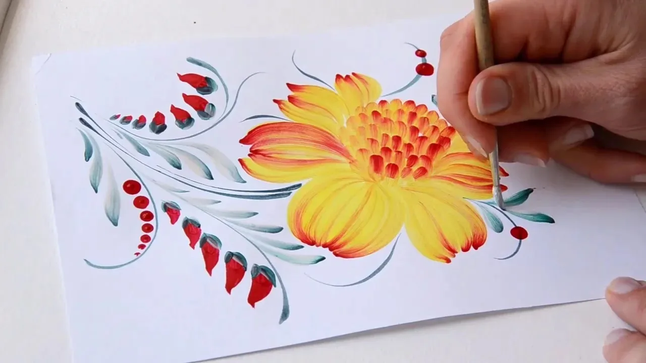 🎨 Лекция и мастер‑класс по народной декоративной росписи: хохлома, городец, петриковка 🎨