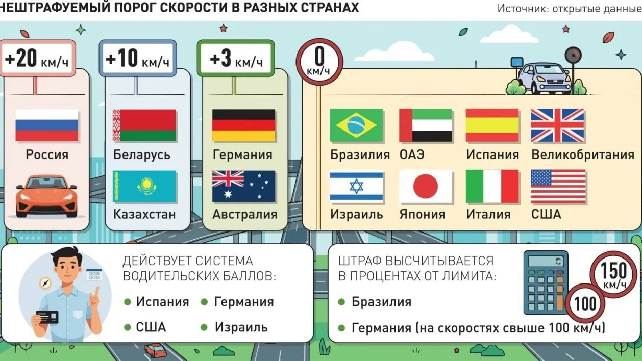 В России предложили штрафовать за превышение скорости на 5 км/ч. С такой инициативой вы...