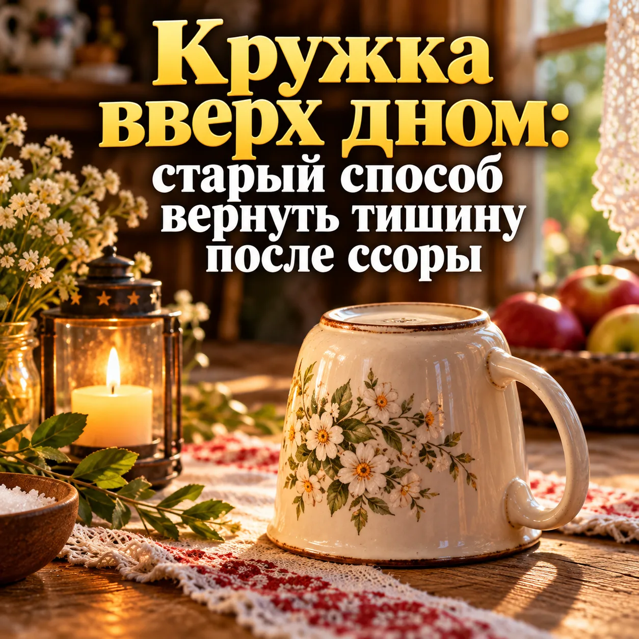 ☕ Кружка вверх дном после ссоры — старое бабушкино поверье