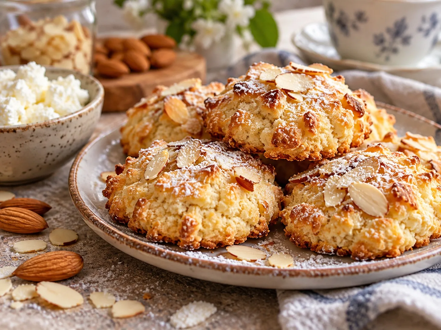 🍪 ТВОРОЖНО-МИНДАЛЬНОЕ ПЕЧЕНЬЕ 🤍