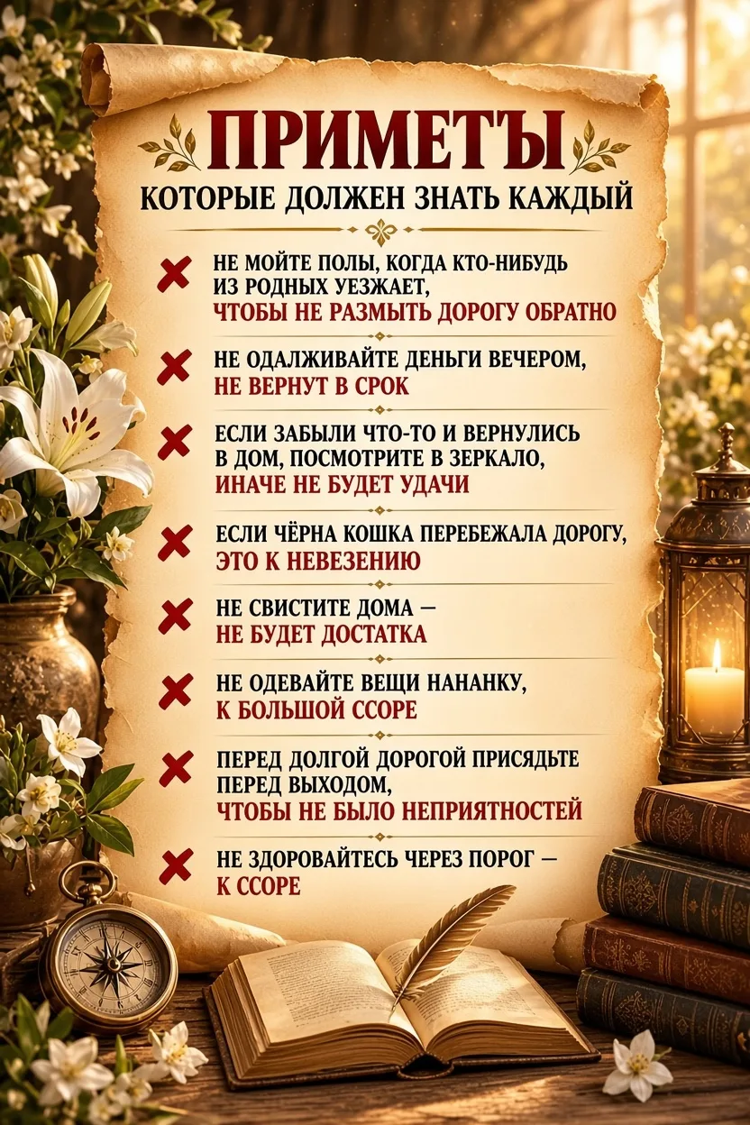 Народная мудрость: 8 примет, которые стоит знать каждому