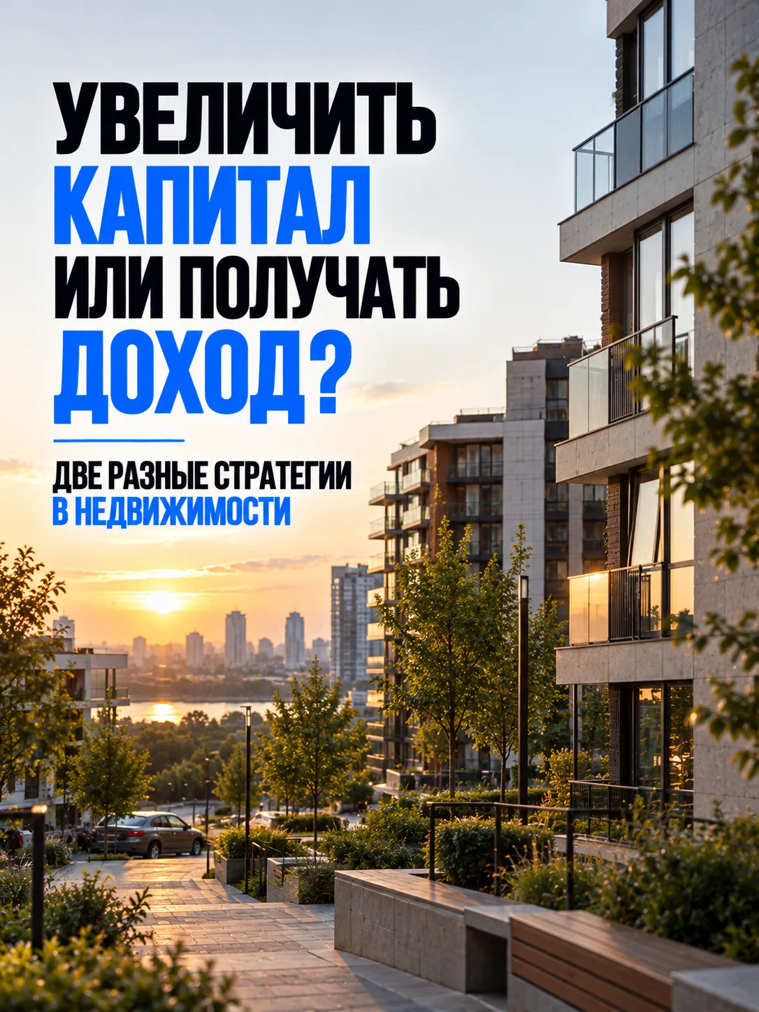 УВЕЛИЧИТЬ КАПИТАЛ ИЛИ ПОЛУЧАТЬ ДОХОД? ДВЕ РАЗНЫЕ СТРАТЕГИИ В НЕДВИЖИМОСТИ 📈