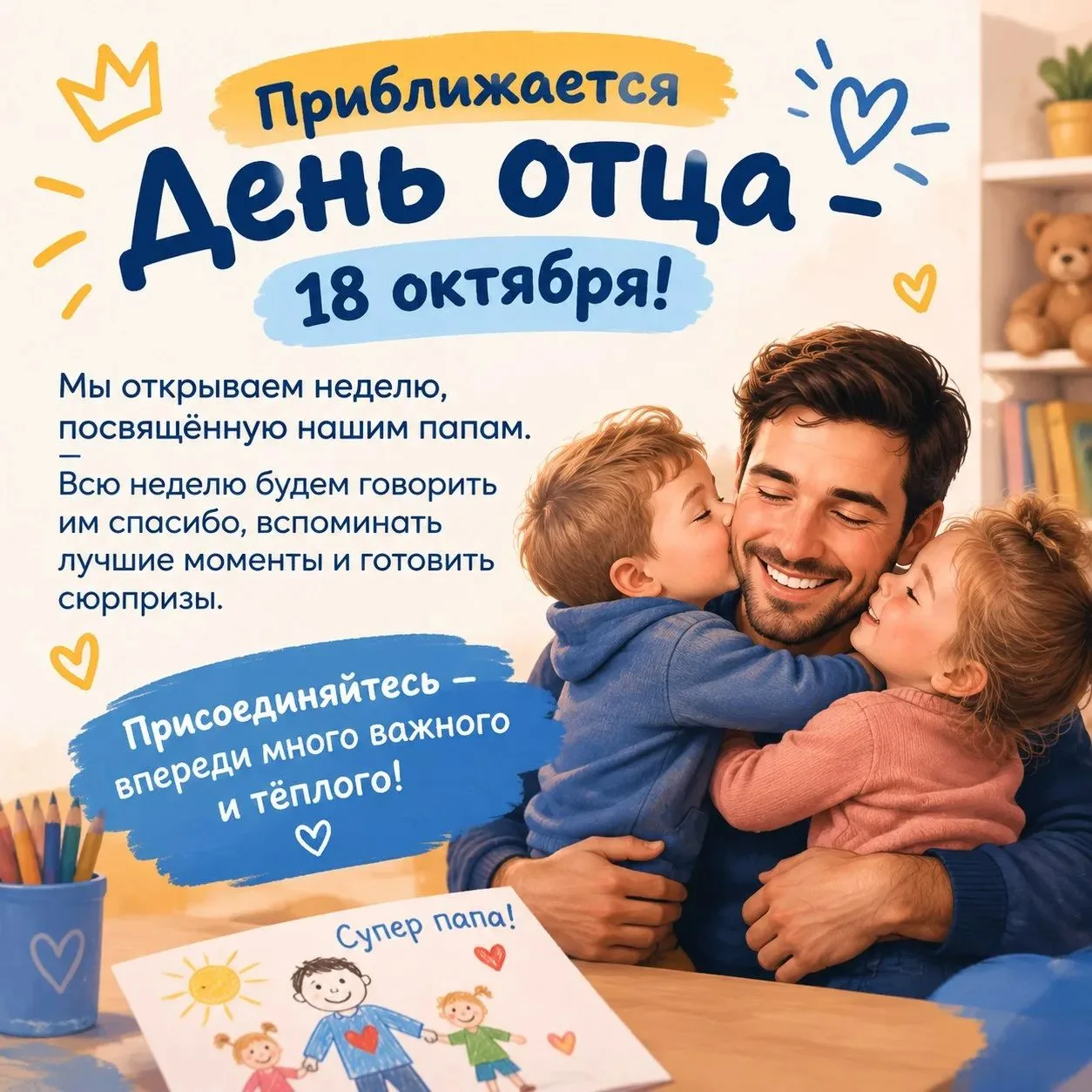 🎉 Приближается День отца — 18 октября!