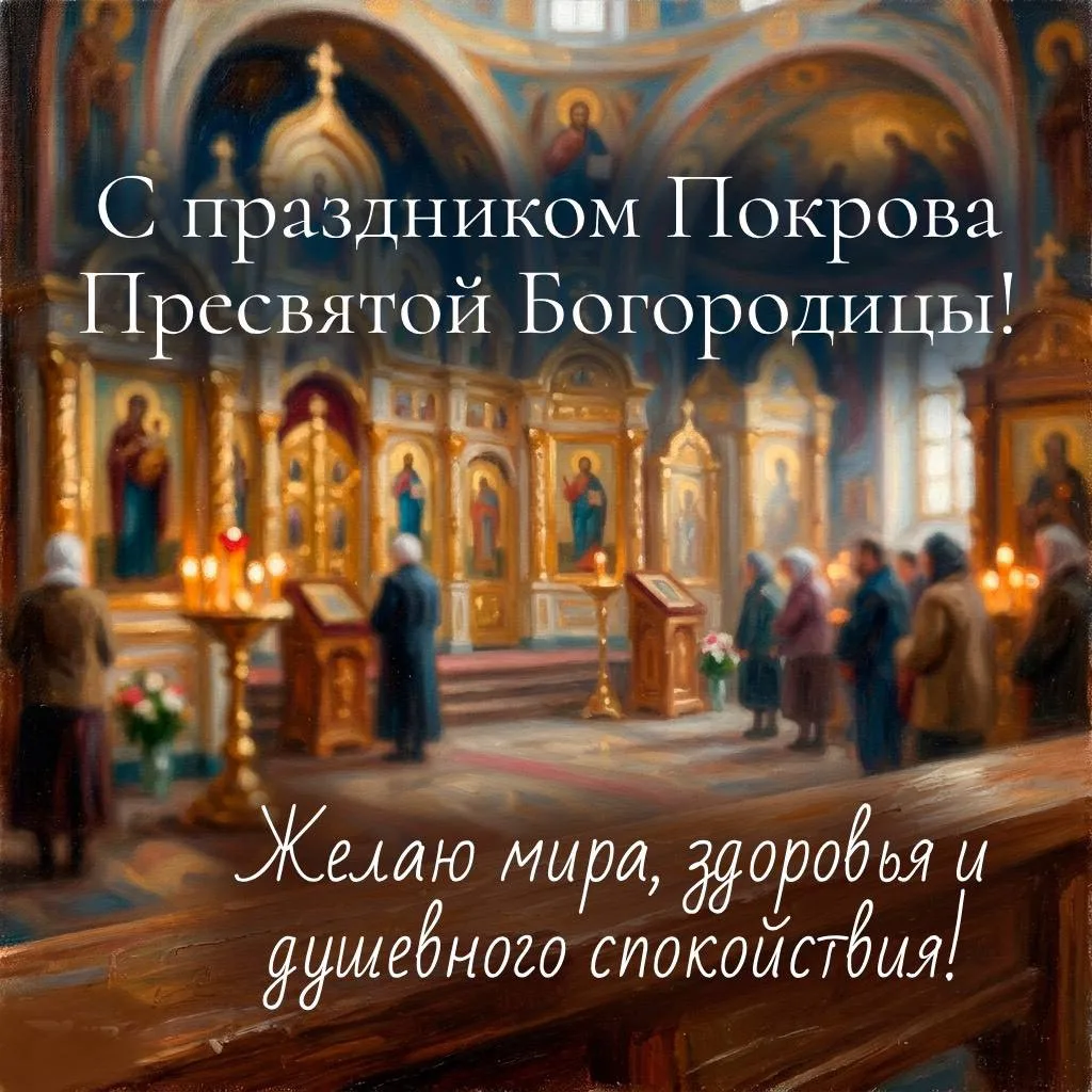 👑 С ПРАЗДНИКОМ ПОКРОВА ПРЕСВЯТОЙ ВЛАДЫЧИЦЫ НАШЕЙ БОГОРОДИЦЫ И ПРИСНОДЕВЫ МАРИИ
