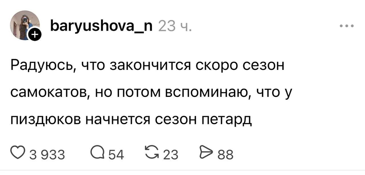 🍂 Осень — самый короткий сезон тишины в году: между самокатами и петардами