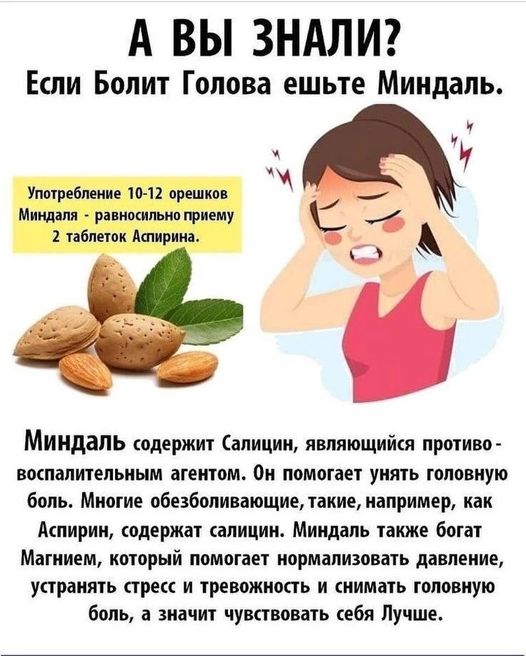 Миндаль от головной боли