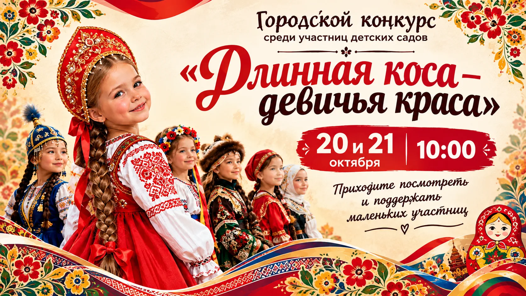 🪆 «Длинная коса — девичья краса»