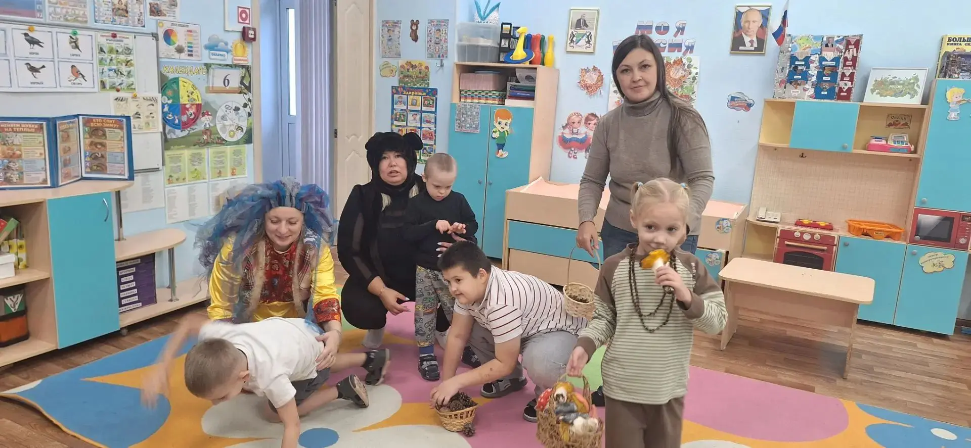 В группе 6/2 компенсирующей направленности прошло развлечение "У медведя во бору" 🐻