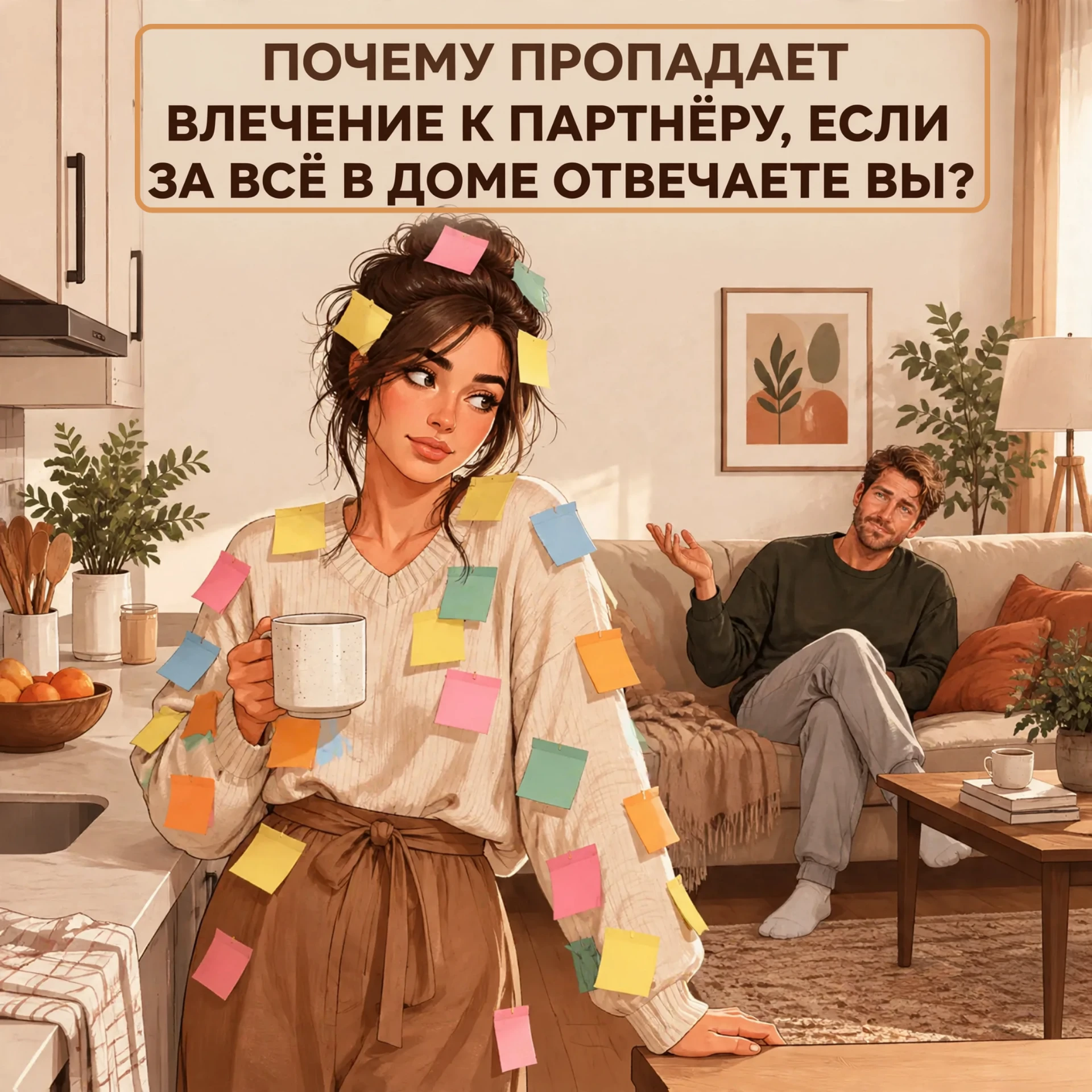 Почему пропадает влечение к партнёру, если за всё в доме отвечаете вы?