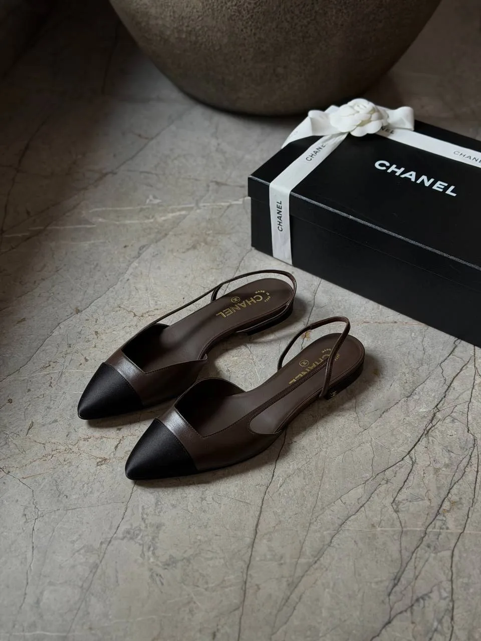 Новые туфли слингбэки Chanel Metiers d’art, полный комплект, маркировка 40