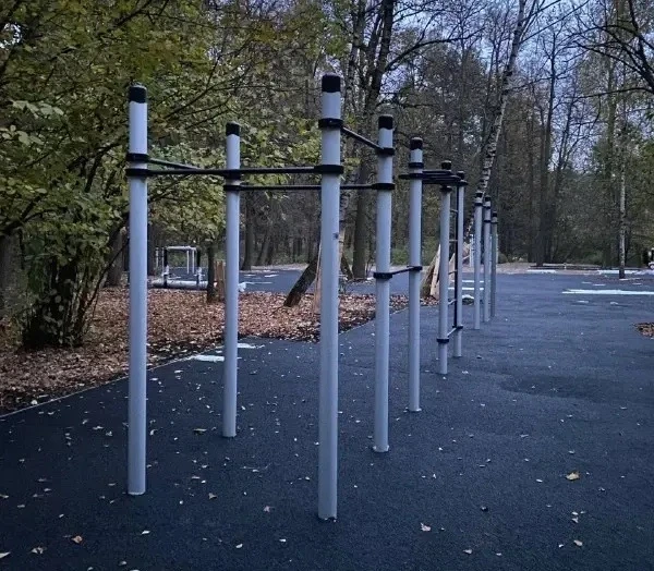 🌳 У Бабаевского пруда почти готова спортплощадка